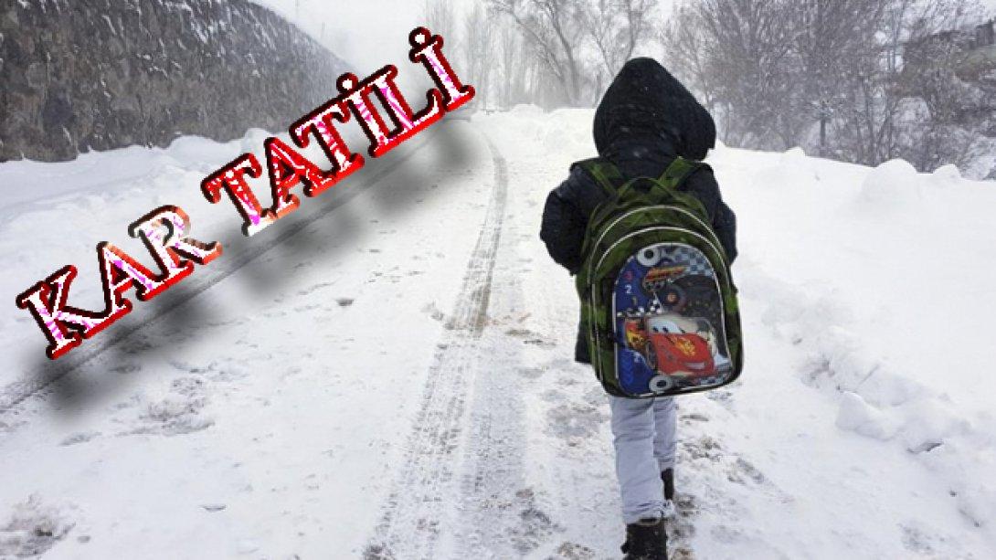 6 Ocak 2020 Pazartesi Günü Yoğun Kar Yağışı Nedeniyle Eğitime 1 Gün Süreyle Ara Verilmiştir