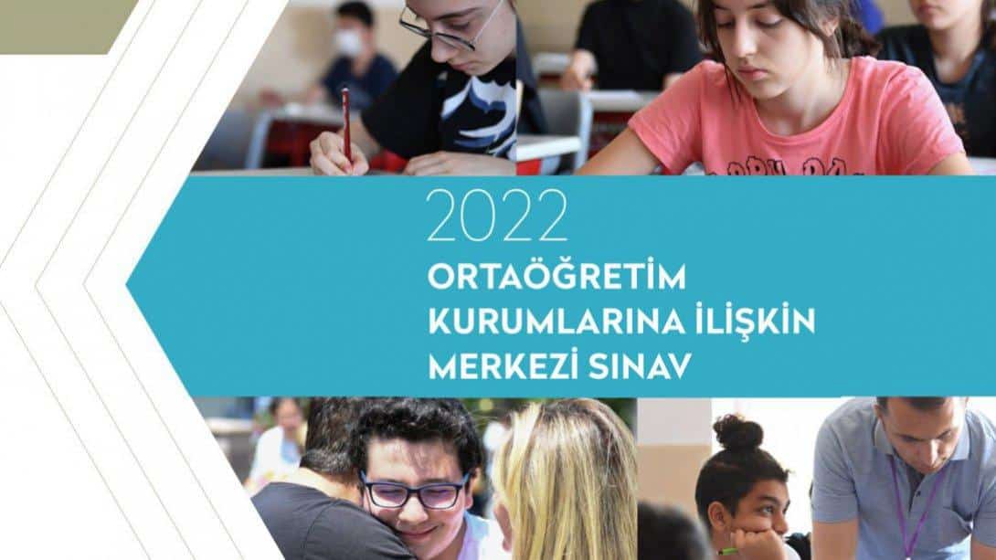 2022 Ortaöğretim Kurumlarına İlişkin Merkezi Sınav Raporu
